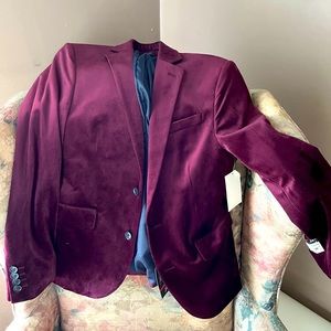 Merlot Velvet Blazer